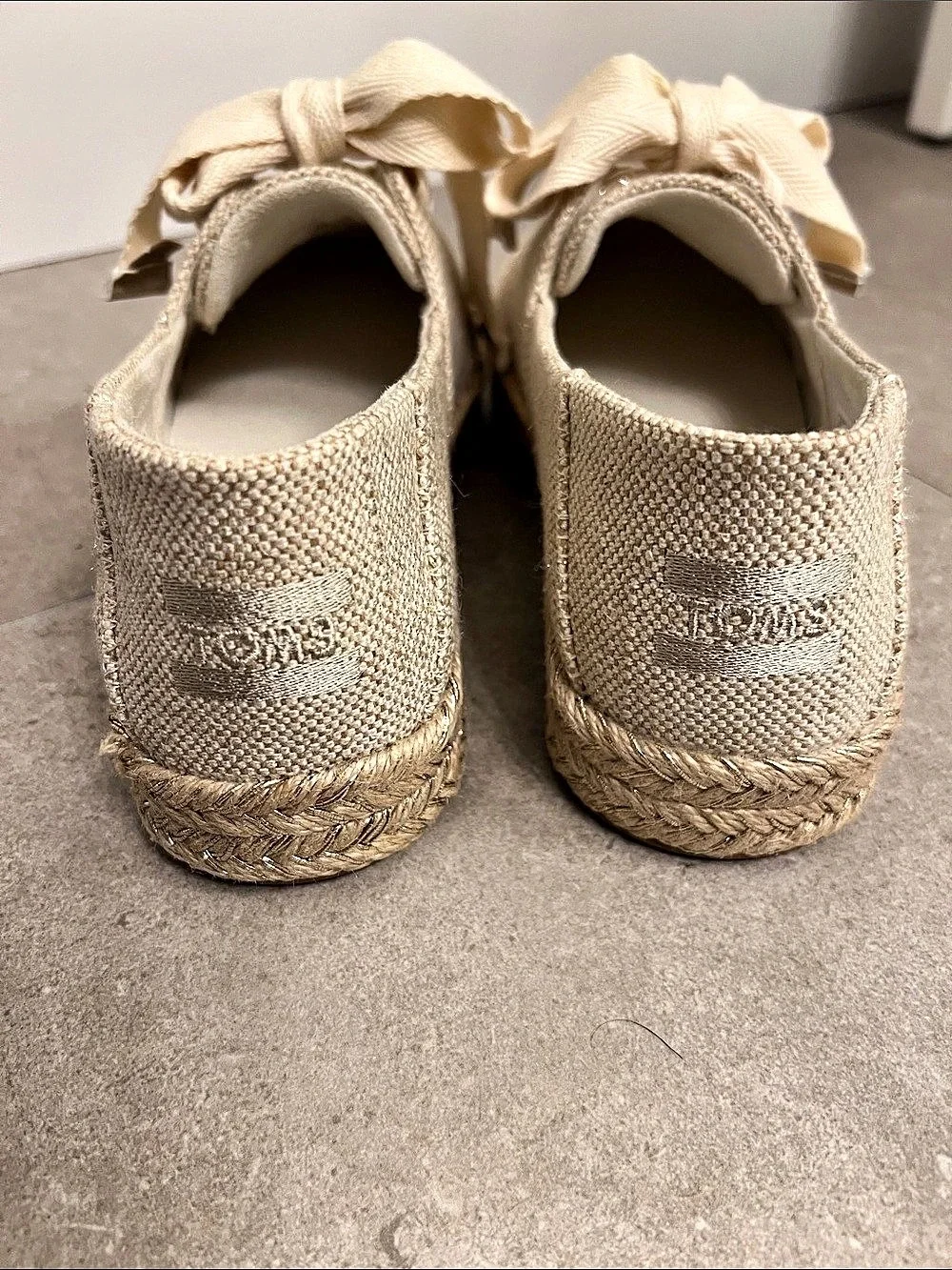 TOMS Women's Espadrille Sneakers Beige US 7